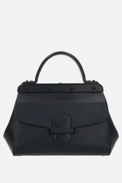 borsa a mano Margherita media in pelle texturizzata