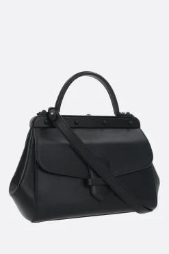 borsa a mano Margherita media in pelle texturizzata