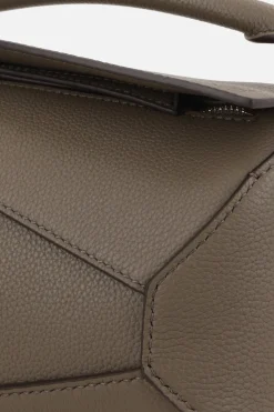borsa a mano Puzzle Edge mini in pelle martellata