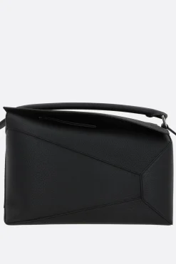 borsa a mano Puzzle large in pelle martellata