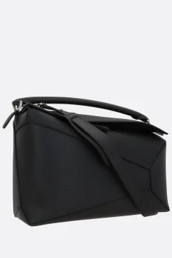 borsa a mano Puzzle large in pelle martellata