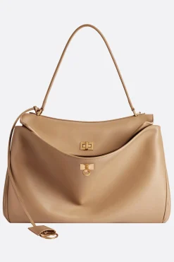 borsa a mano Rodeo media in pelle liscia