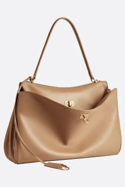 borsa a mano Rodeo media in pelle liscia