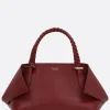 borsa a mano Scarf media in pelle liscia