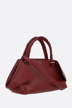 borsa a mano Scarf media in pelle liscia