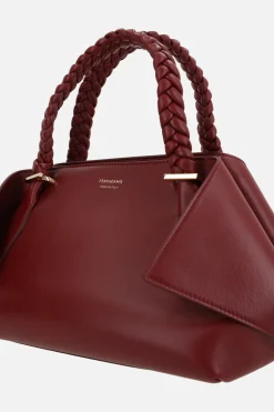 borsa a mano Scarf media in pelle liscia