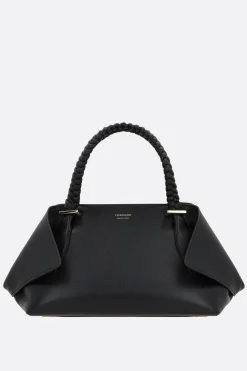 borsa a mano Scarf media in pelle liscia