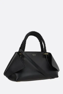 borsa a mano Scarf media in pelle liscia