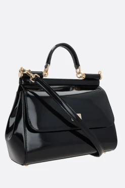 borsa a mano Sicily large in vernice