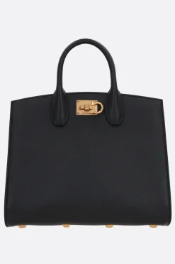 borsa a mano The Studio Box media in pelle texturizzata