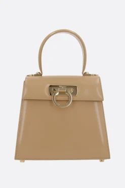 borsa a mano Top Handle small in pelle spazzolata