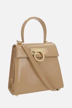 borsa a mano Top Handle small in pelle spazzolata
