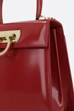 borsa a mano Top Handle small in pelle spazzolata