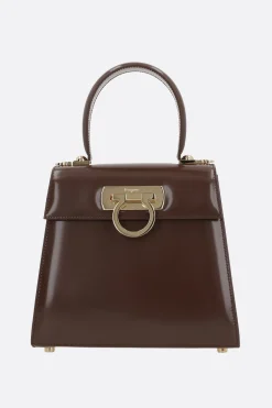 borsa a mano Top Handle small in pelle spazzolata