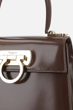 borsa a mano Top Handle small in pelle spazzolata