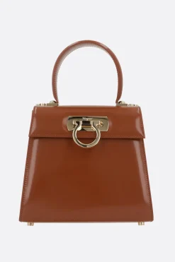 borsa a mano Top Handle small in pelle spazzolata