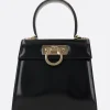 borsa a mano Top Handle small in pelle spazzolata