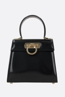 borsa a mano Top Handle small in pelle spazzolata