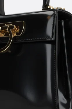 borsa a mano Top Handle small in pelle spazzolata