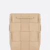 borsa a secchiello Cassette small in Maxi Intrecciato nappa