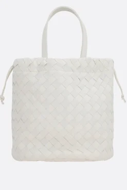borsa a secchiello Castello small in Intrecciato nappa