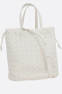 borsa a secchiello Castello small in Intrecciato nappa