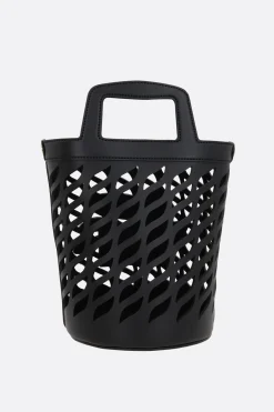 borsa a secchiello Coffa in pelle laserata