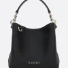 borsa a secchiello GG Emblem mini in pelle liscia
