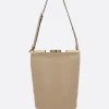 borsa a secchiello small in pelle liscia