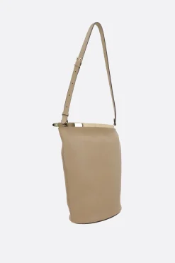 borsa a secchiello small in pelle liscia