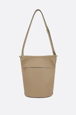 borsa a secchiello small in pelle liscia