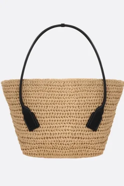 borsa a spalla Arco media in crochet di rafia