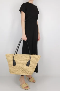 borsa a spalla Arco media in crochet di rafia