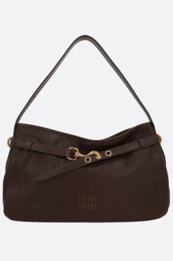 borsa a spalla Aventure media in nappa Aviator