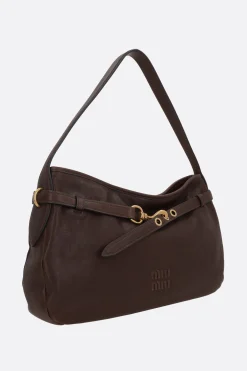 borsa a spalla Aventure media in nappa Aviator