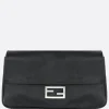borsa a spalla Baguette Chain Large in pelle semilucida