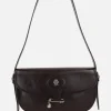 borsa a spalla Beckett in pelle craquelé