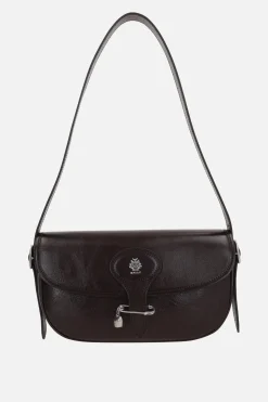 borsa a spalla Beckett in pelle craquelé