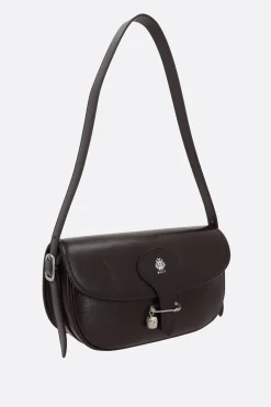 borsa a spalla Beckett in pelle craquelé