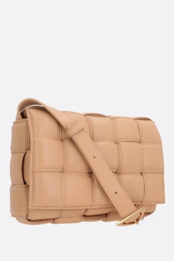 borsa a spalla Cassette in Intrecciato nappa imbottito