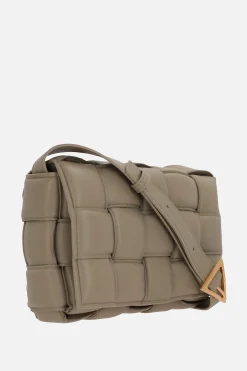 borsa a spalla Cassette in Intrecciato nappa imbottito