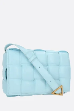 borsa a spalla Cassette in Intrecciato nappa imbottito