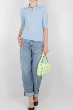 borsa a spalla Cassette in Intrecciato nappa imbottito