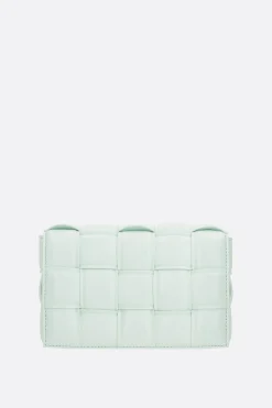 borsa a spalla Cassette mini in Intrecciato nappa imbottito