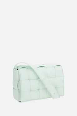 borsa a spalla Cassette mini in Intrecciato nappa imbottito