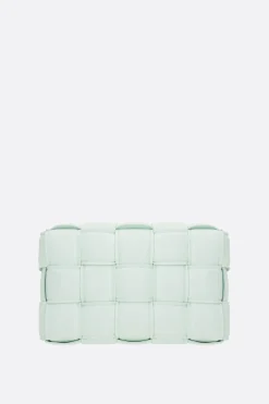 borsa a spalla Cassette mini in Intrecciato nappa imbottito