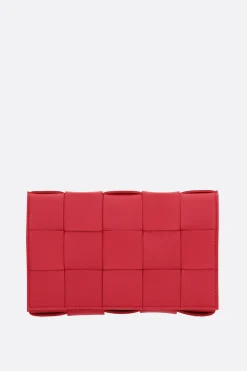 borsa a spalla Cassette mini in Maxi Intrecciato nappa