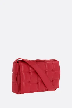 borsa a spalla Cassette mini in Intrecciato nappa imbottito