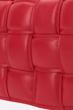 borsa a spalla Cassette mini in Intrecciato nappa imbottito