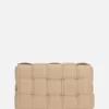 borsa a spalla Cassette mini in Intrecciato nappa imbottito